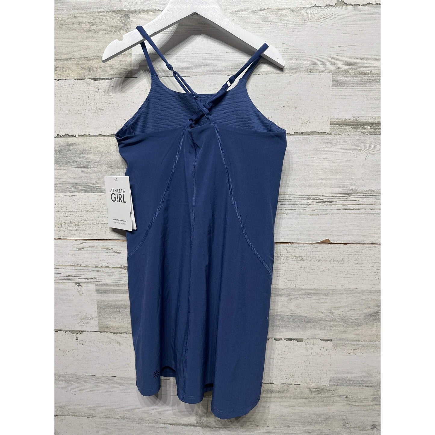Athleta Doing The Most Dress Girls Size 7 Navy Blue Activewear NWT2