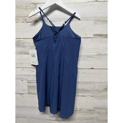 Athleta Doing The Most Dress Girls Size 7 Navy Blue Activewear NWT2