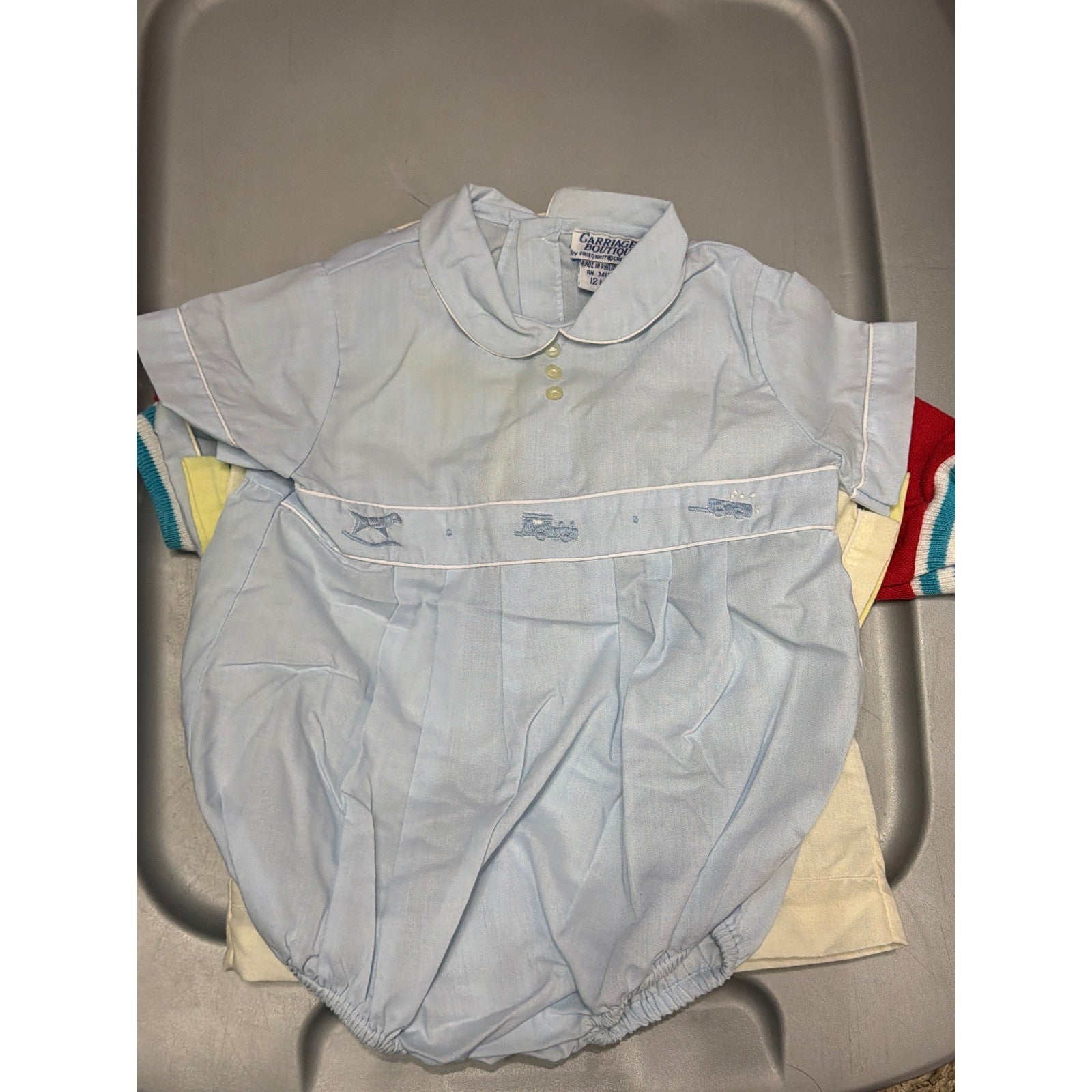 Vintage Baby Boy Bundle Carriage Boutique Feltman Bros Osh Kosh Smock 17pc11