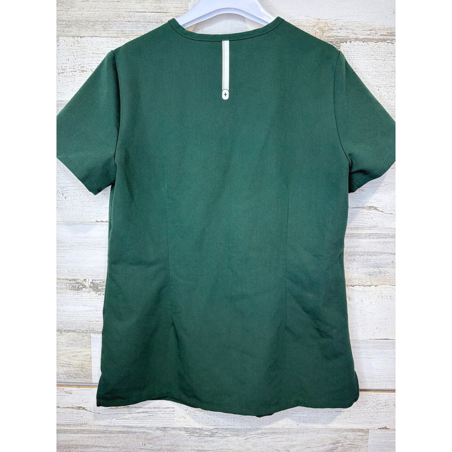 Figs Casma Scrub Top Women XS Green V-Neck Technical Collection EUC2