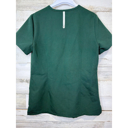 Figs Casma Scrub Top Women XS Green V-Neck Technical Collection EUC2