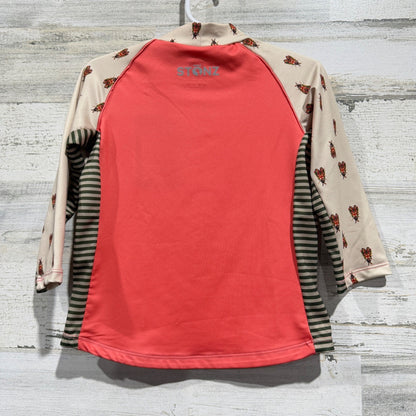 Stonz Sun Shirt Kids 2T Coral Forest Trail Beetle Print Rash Guard NWT4