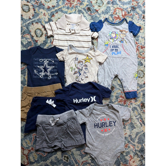 Disney Hurley NFL Boys 0-3M Multi Toy Story Cowboys Bundle0