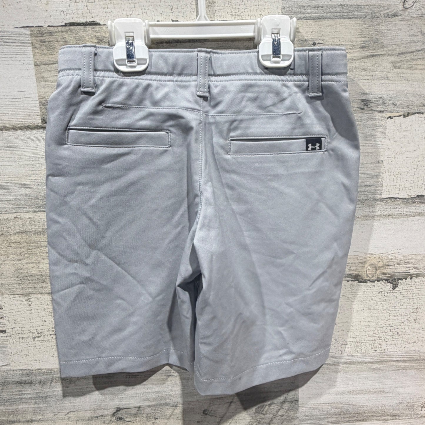 Under Armour Golf Shorts Boys Small Gray Performance Golfcore *Flawed1