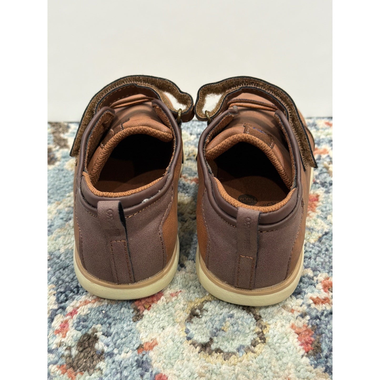 Stride Rite Dress Sneakers Boys 12M Brown Wide Fit Orthopedic Classic EUC3