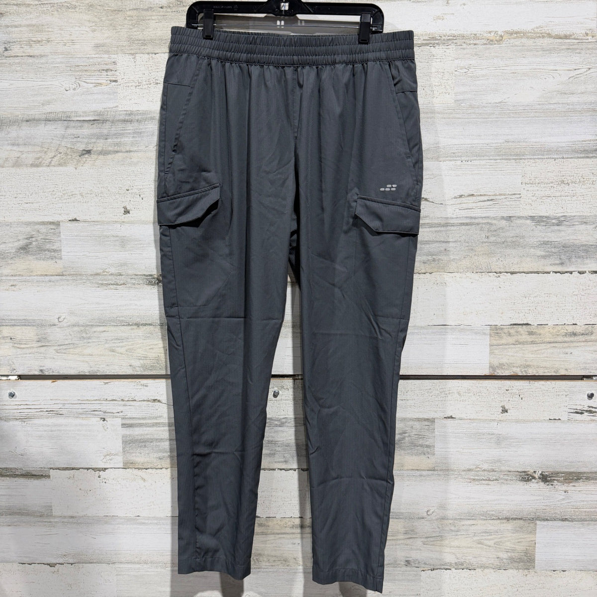BCG Cargo Jogger Pants Men XL Gray Ripstop Stretch Athleisure EUC0