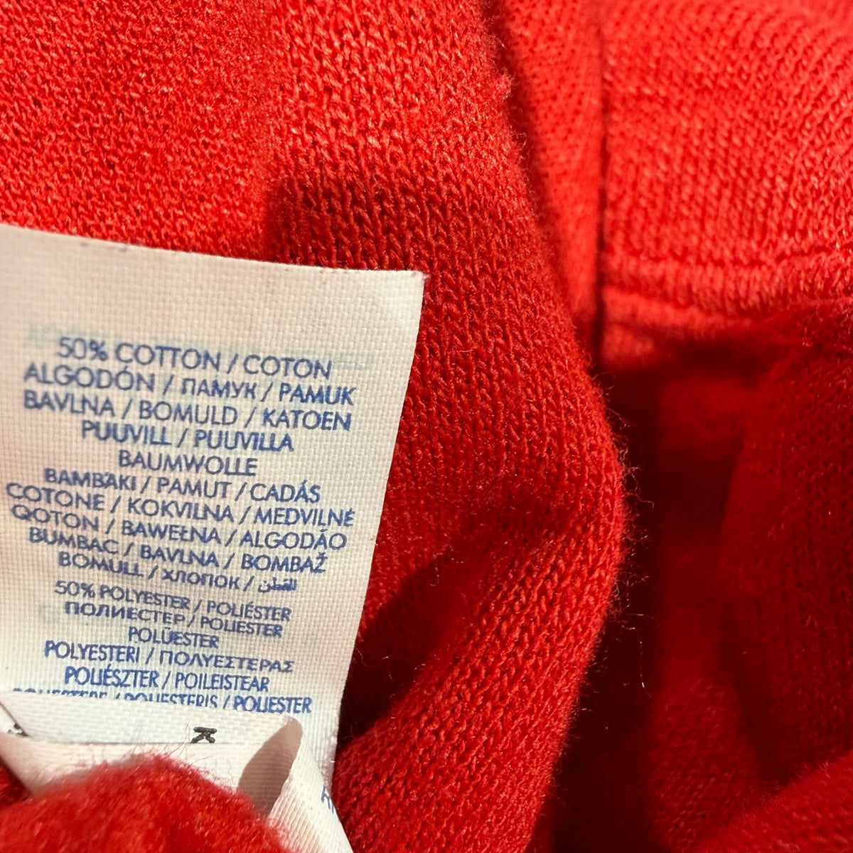 Jerzees NuBlend Merry Sequin Sweatshirt Youth Small Red Cotton Blend Holiday EUC5