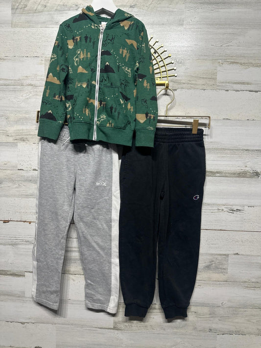 Cat & Jack STX Champion Hoodie Joggers Set Boys 5 Green Grey Black0