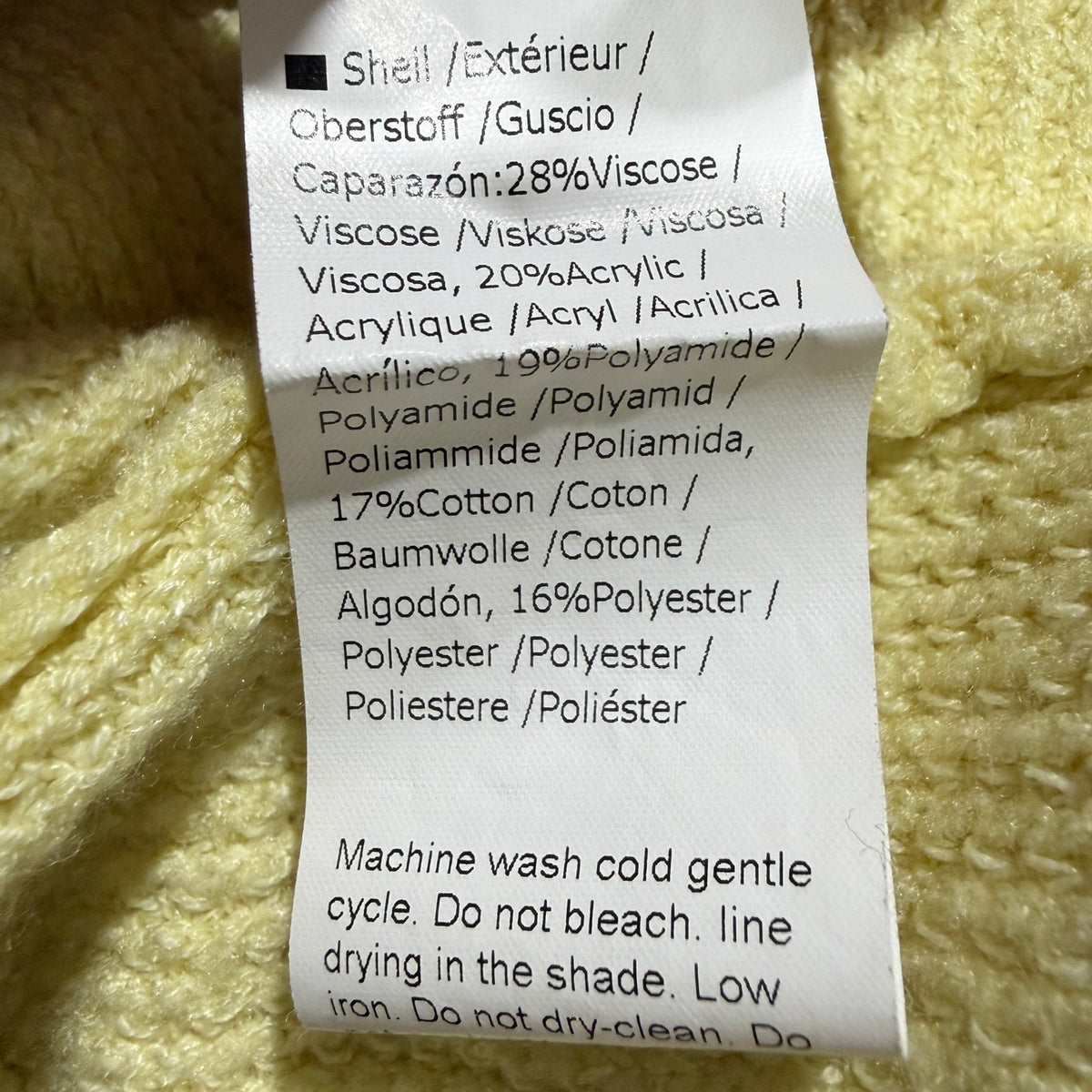 Waffle Knit Short Set Women XL Yellow Viscose Blend Casual Loungewear5