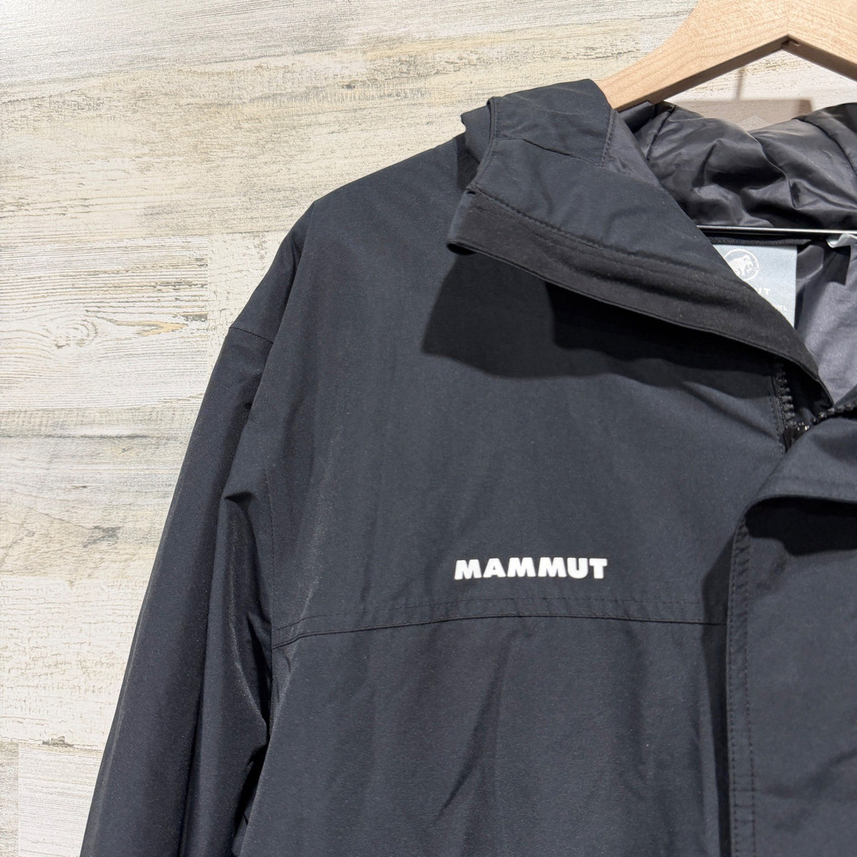 Mammut Hooded Technical Ski Jacket Mens 2XL Black Shell Swiss Design GUC*1