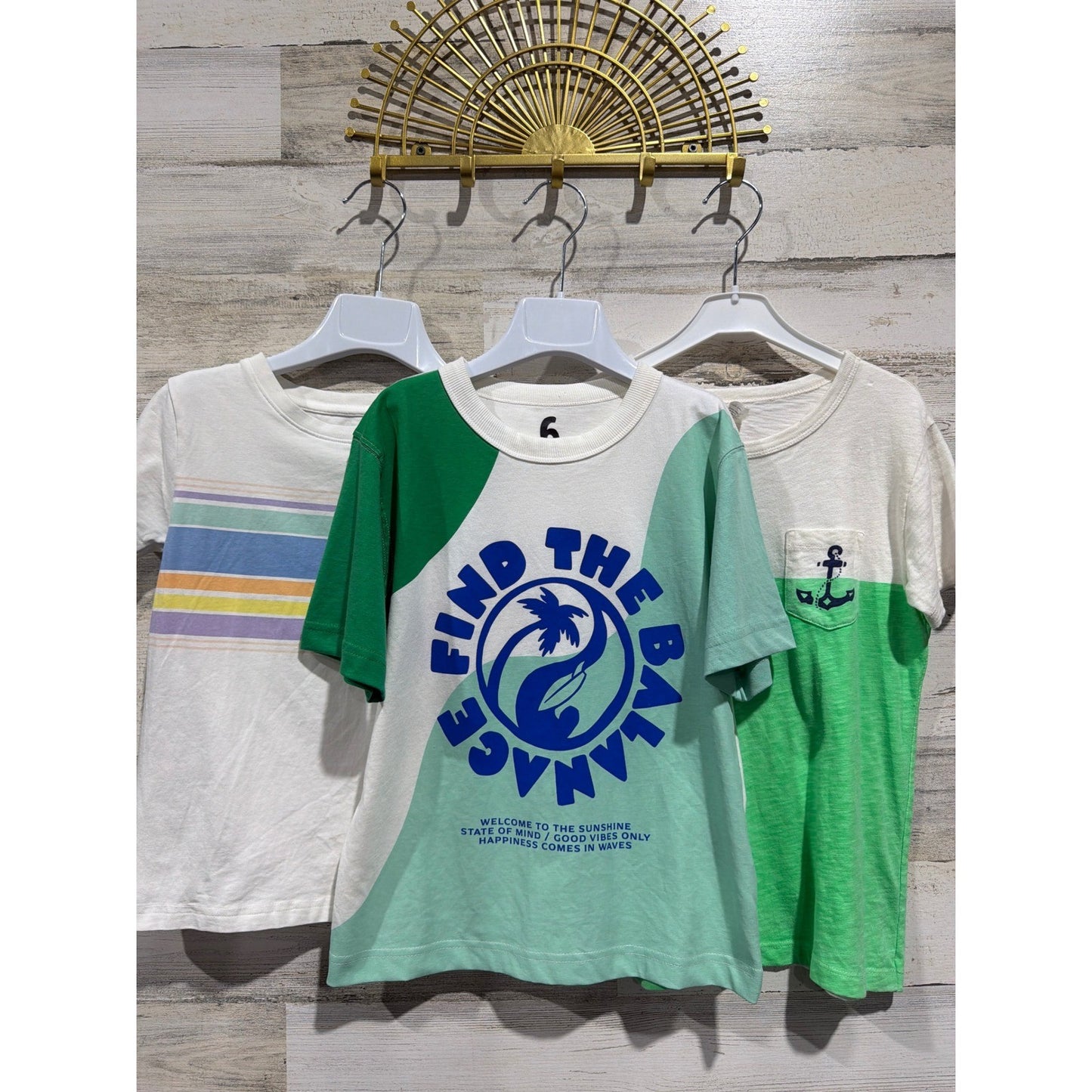Cotton On RuggedButts Crewcuts T-Shirt Bundle Boys 6 Graphic Preppy EUC0