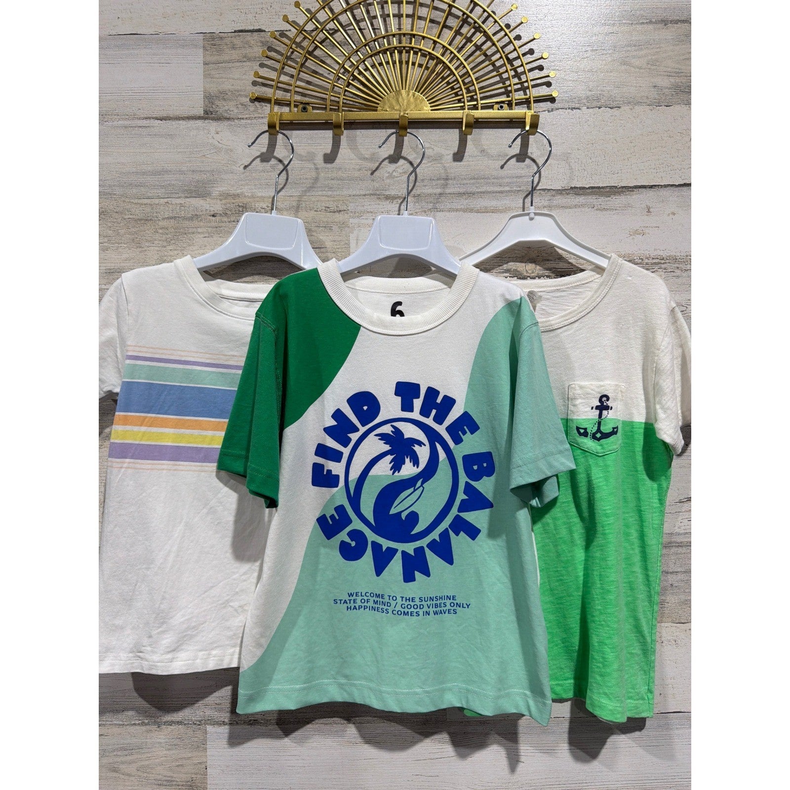 Cotton On RuggedButts Crewcuts T-Shirt Bundle Boys 6 Graphic Preppy EUC0