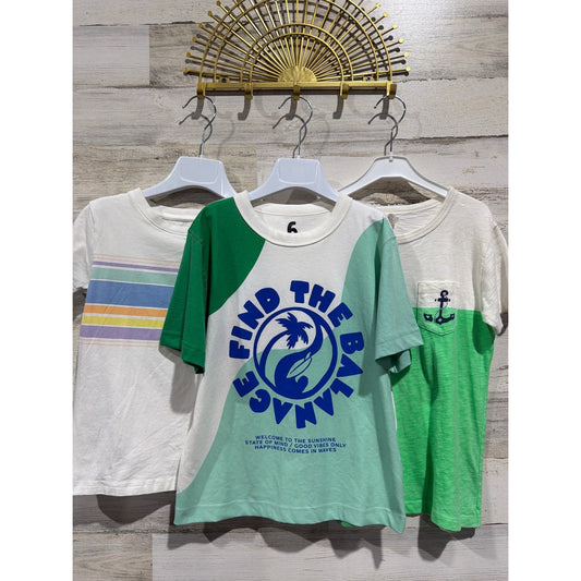 Cotton On RuggedButts Crewcuts T-Shirt Bundle Boys 6 Graphic Preppy EUC0