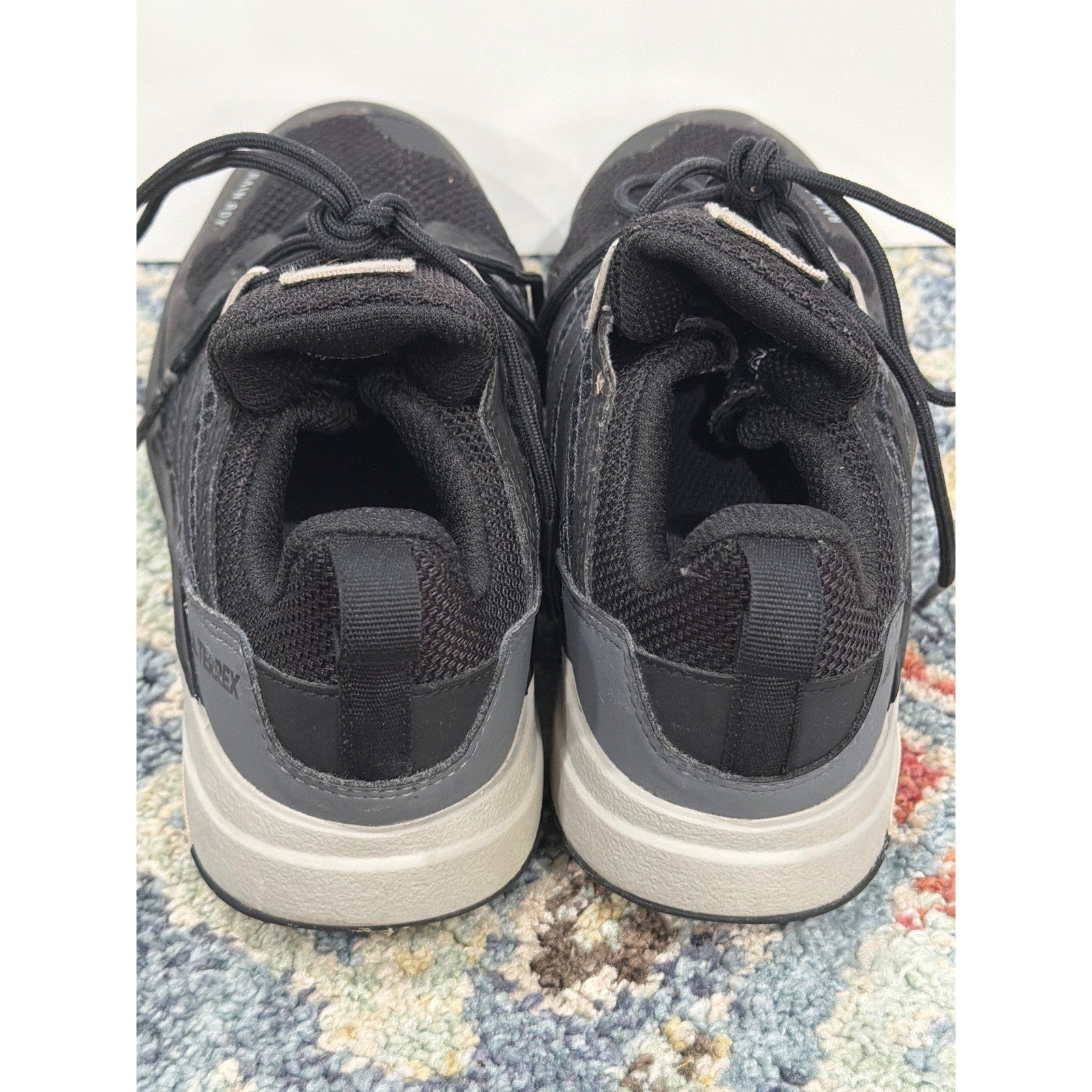 Adidas Terrex Shoes Boys 13K Black RAIN.RDY Hiking Outdoors EUC3