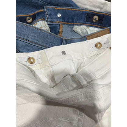 Abercrombie Kids Jeans Bundle Girls 11/12 Blue White Distressed Adjustable Waist6