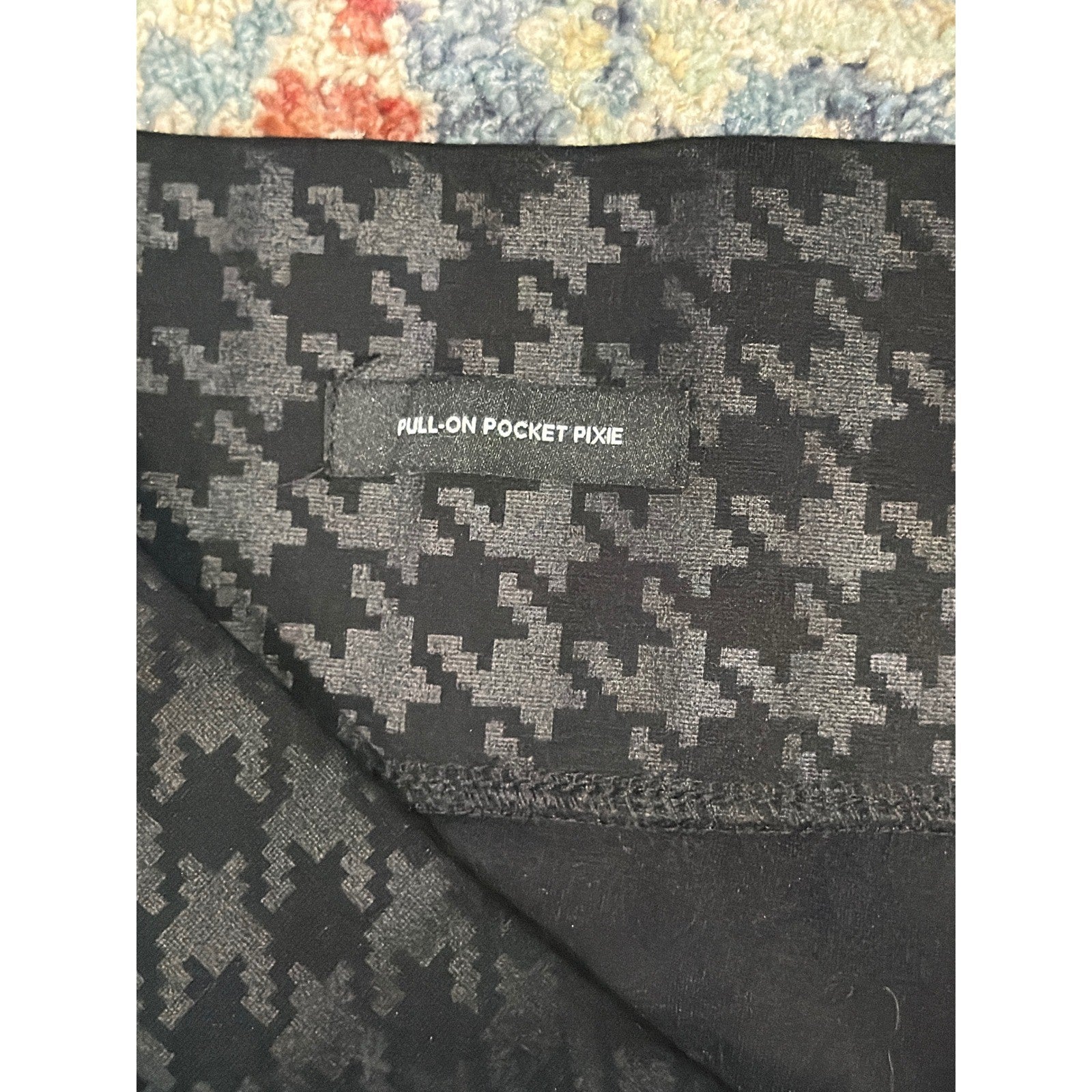 Torrid Pixie Pants Women 1R Black Houndstooth Tummy Control Work EUC4