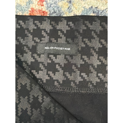 Torrid Pixie Pants Women 1R Black Houndstooth Tummy Control Work EUC4