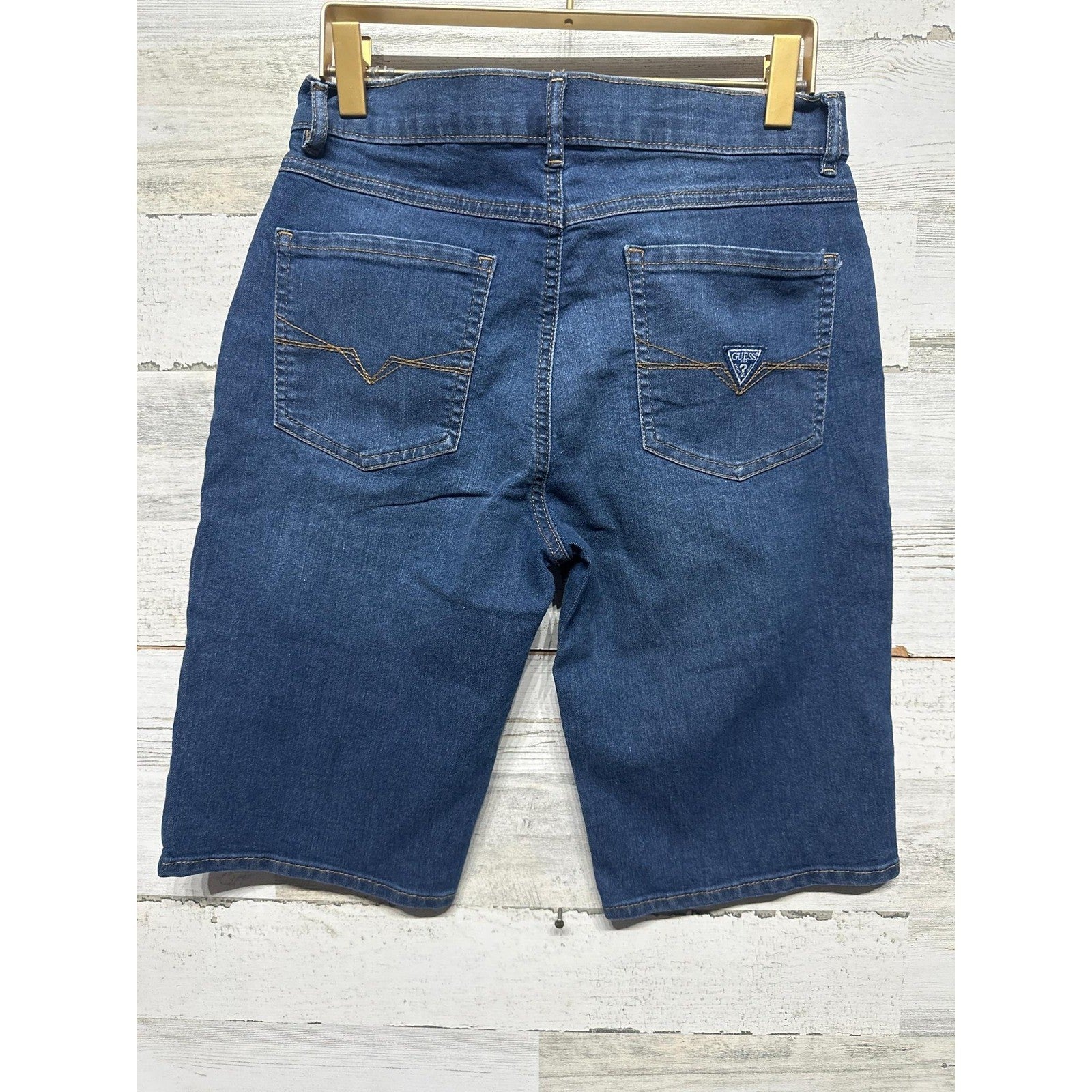Guess Denim Shorts Boys 16 Blue Organic Cotton Five Pocket NWT3