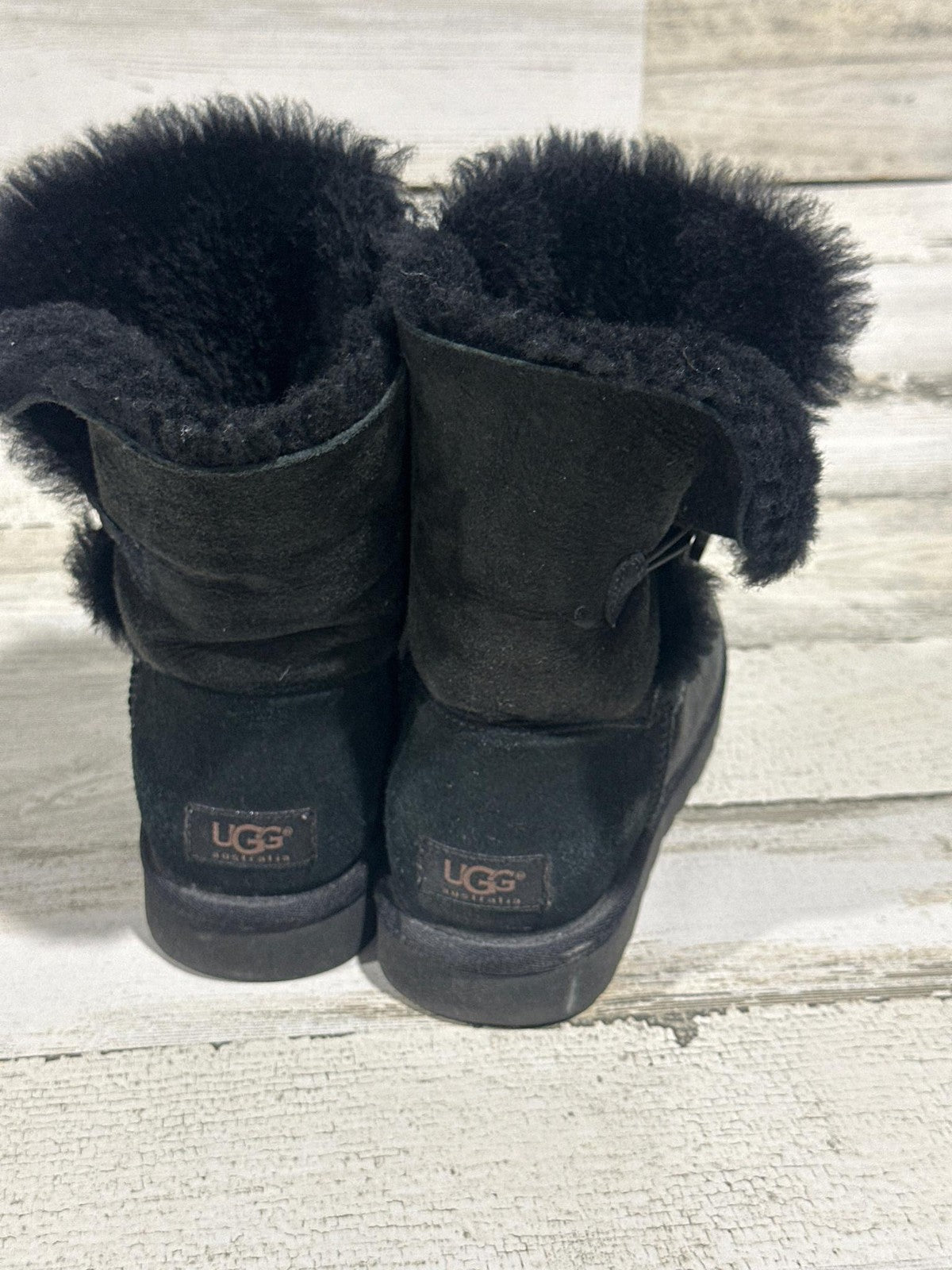 UGG Australia Black Boots - Women's Size 8 - Good Used Condition3