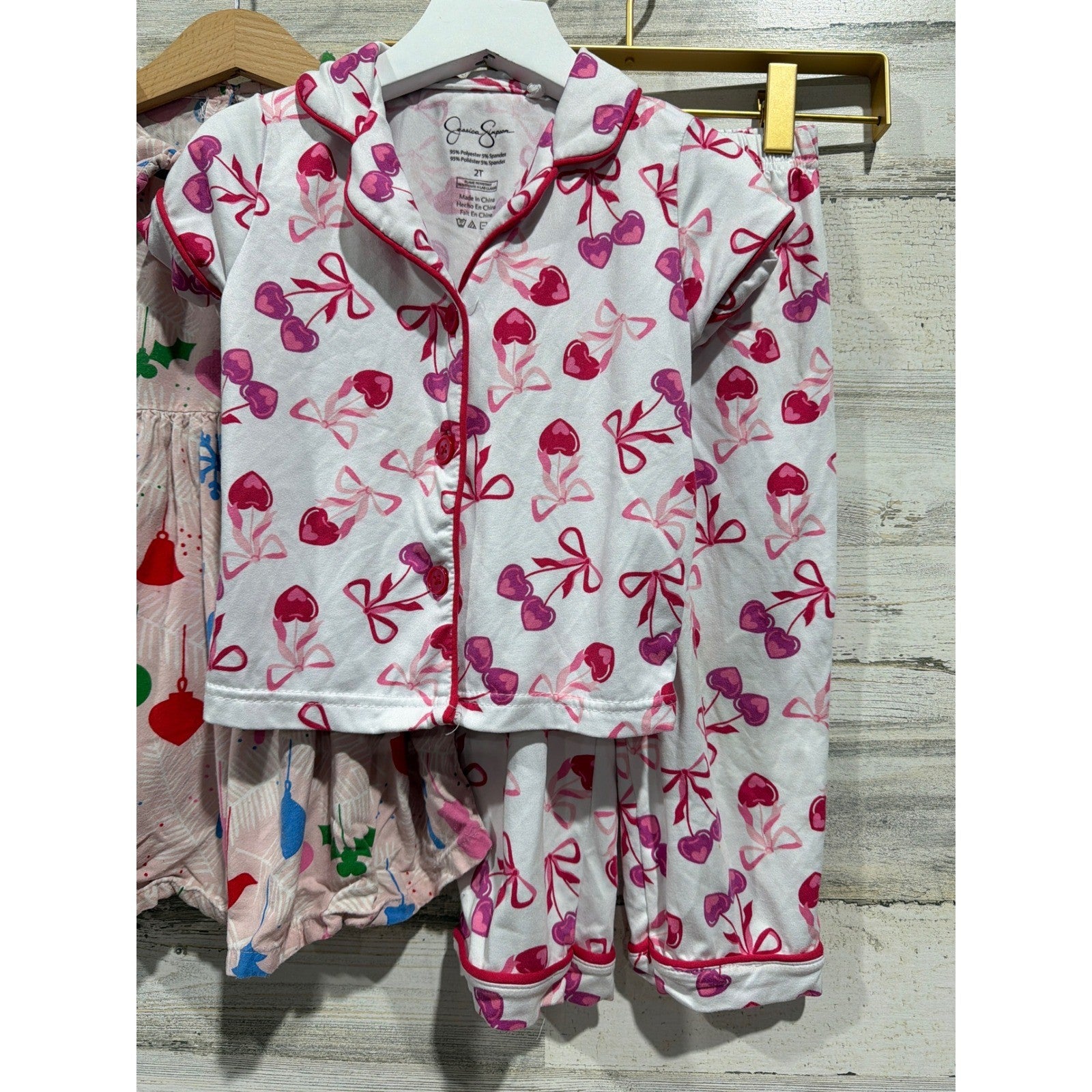 Tucker Tate Jessica Simpson Cat&Jack Girls 2T Pink Holiday Bundle Coquette EUC2