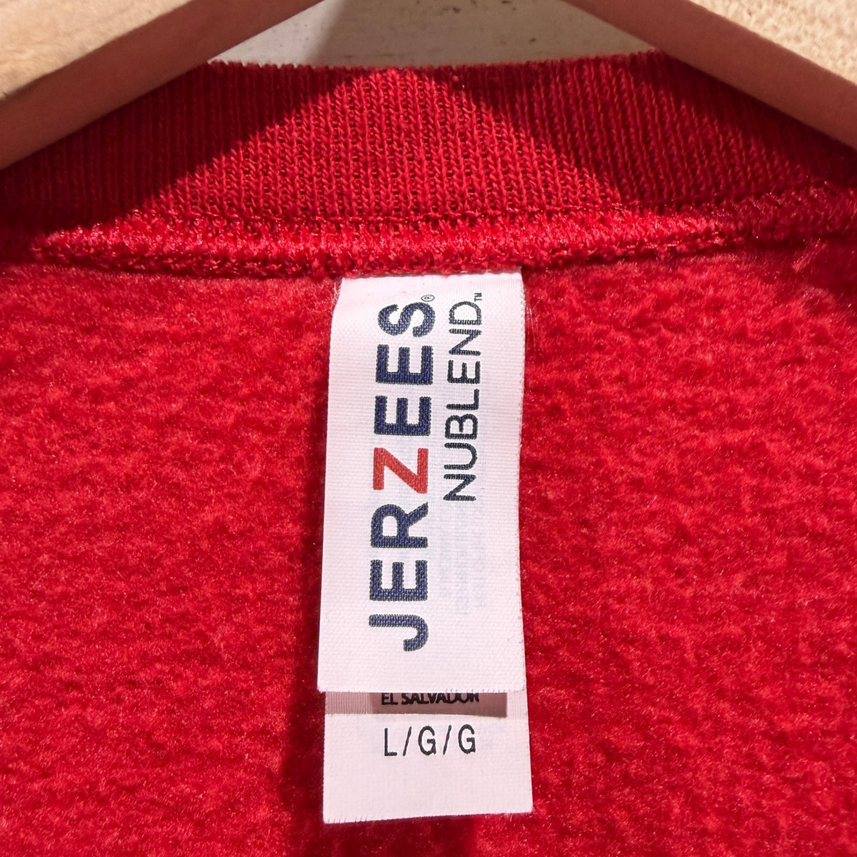 Jerzees Sweatshirt Women Large Red Merry Christmas Graphic Holiday GUC*3