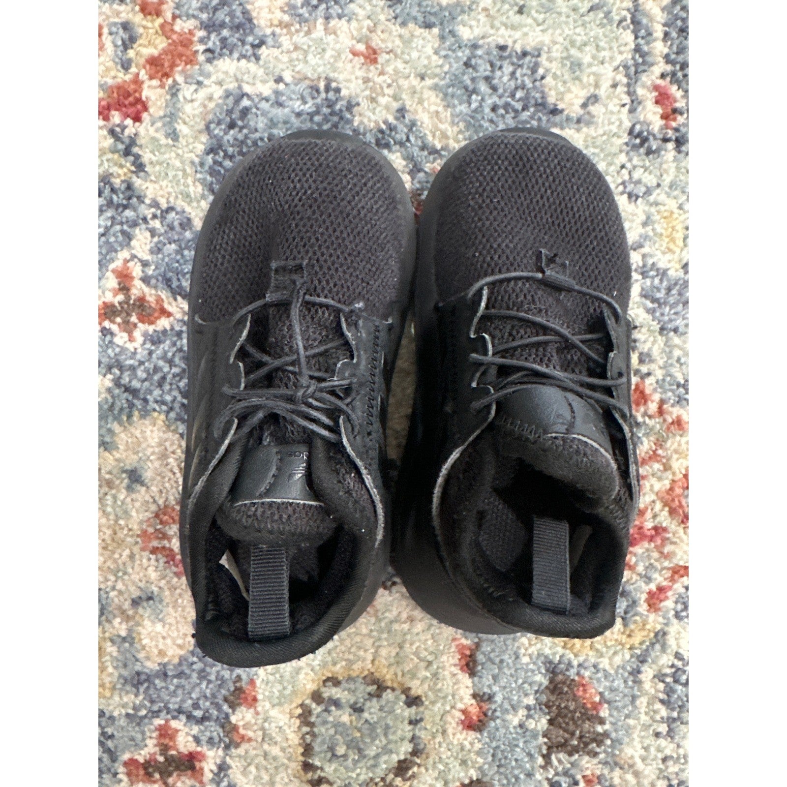 Adidas Sneaker Toddler Boys Size 5 Black Mesh Low Top EUC5