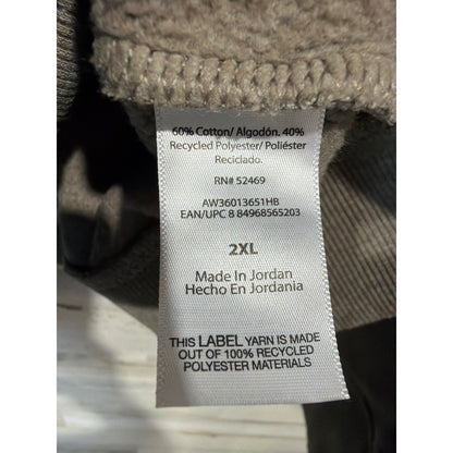Athletic Works Zip Hoodie Men 2XL Brown Heathered Athleisure Gorpcore EUC2