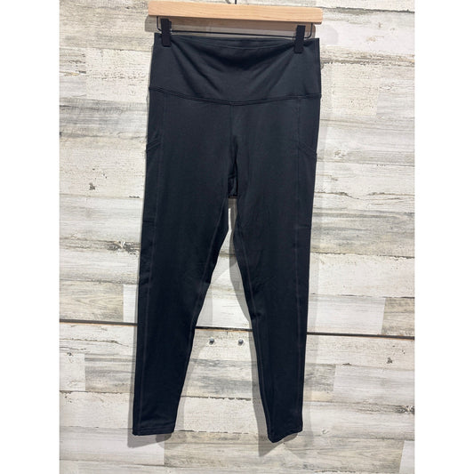 Aerie Leggings Women Large Black High Waisted Pockets Athleisure EUC0