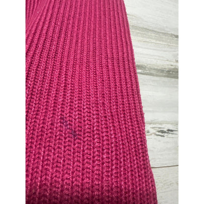 Boutique Knit Sweater Set Girls 2-3Y Magenta Flower Crochet Flare Pants *Flawed3