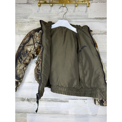 Remington Reversible Jacket Boys 4/5 Camo Real Tree Insulated Gorpcore EUC3
