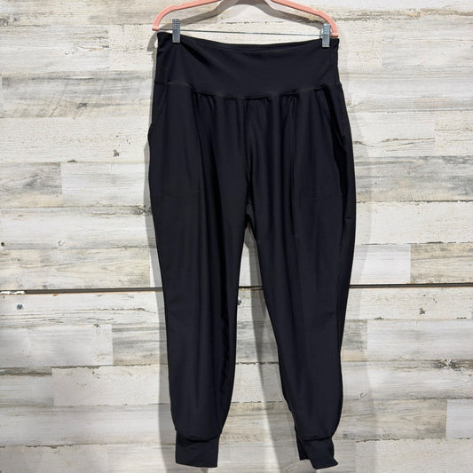 Old Navy Powersoft High-Rise Jogger Women XL Black Polyester Spandex Activewear0