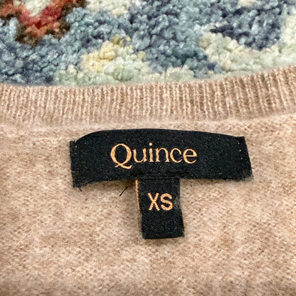 Quince Cashmere Crewneck Sweater Women XS Oatmeal Mongolian Minimalist EUC1