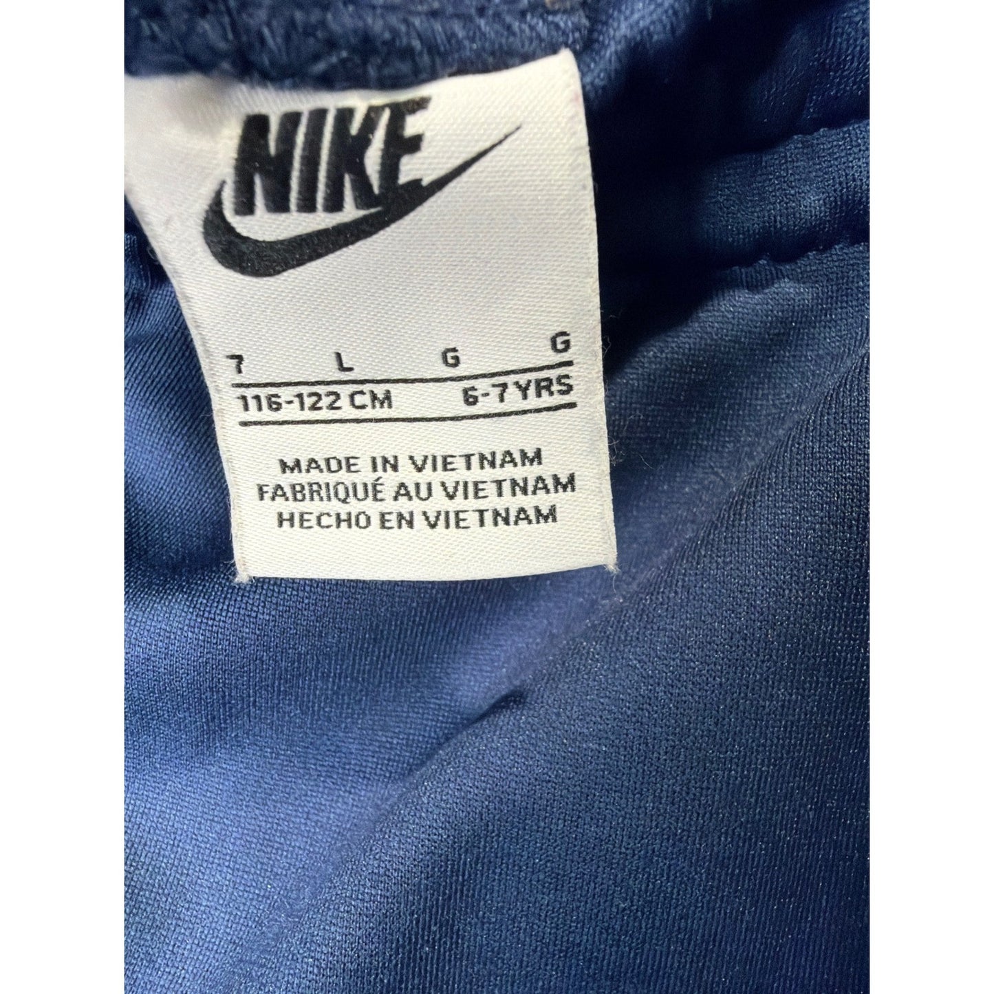 Nike Tracksuit Set Boys Size 7 Navy Blue Orange Zip Up Jacket Joggers6