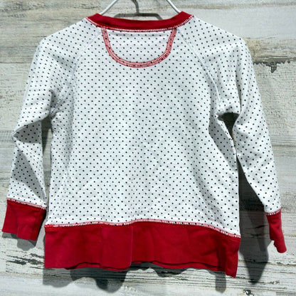 The Beaufort Bonnet Company Sweatshirt Girls 12-18M Polka Dot Preppy *Flawed3