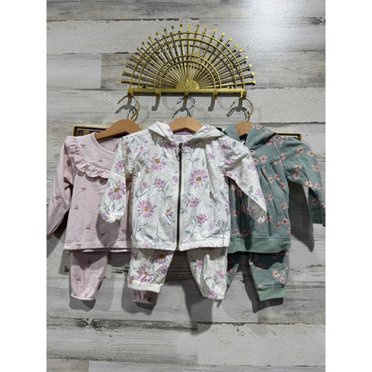12M Girls BundleCarter's Child of Mine Modern Moments Pink Green Floral0