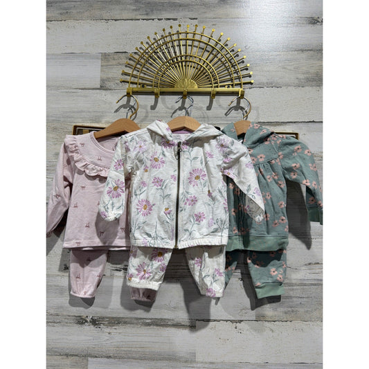12M Girls BundleCarter's Child of Mine Modern Moments Pink Green Floral0