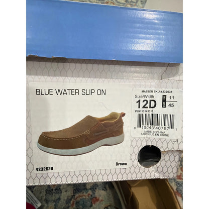 Worldwide Sportsman Bluewater Shoes Men 12 Brown Slip On Nautical9