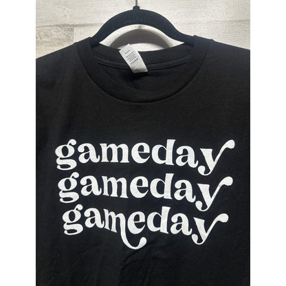 Bella Canvas Gameday Graphic Tee Youth XL Black Short Sleeve EUC1
