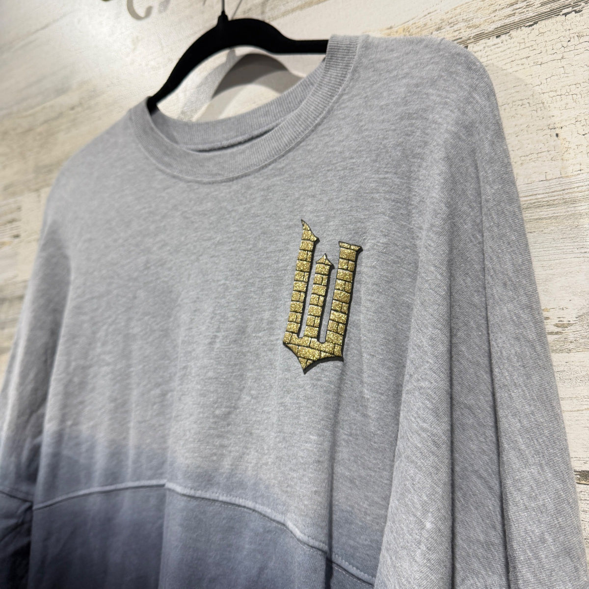 Spirit Jersey Wicked Universal Studios Shirt Womens M Grey Black Ombre Broadway1