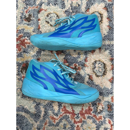 Puma MB.01 LaMelo Ball ROTY Boys Size 12C Teal Blue Basketball Shoes0