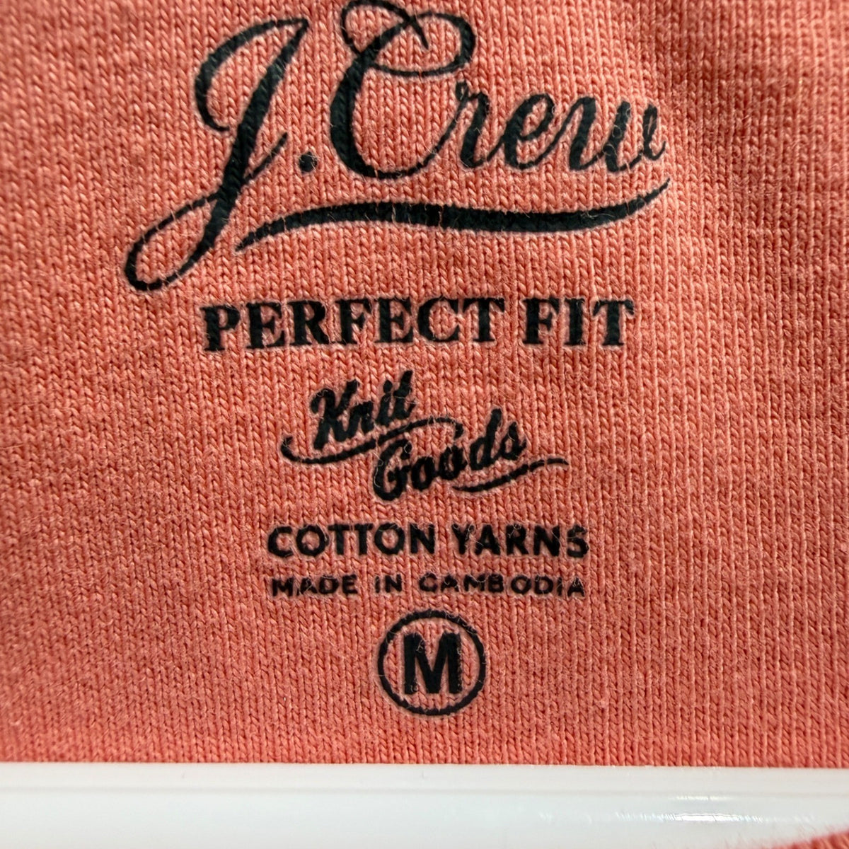 J.Crew Perfect Fit T-Shirt Women M Pink 100% Cotton Re-imagined Flawed*1