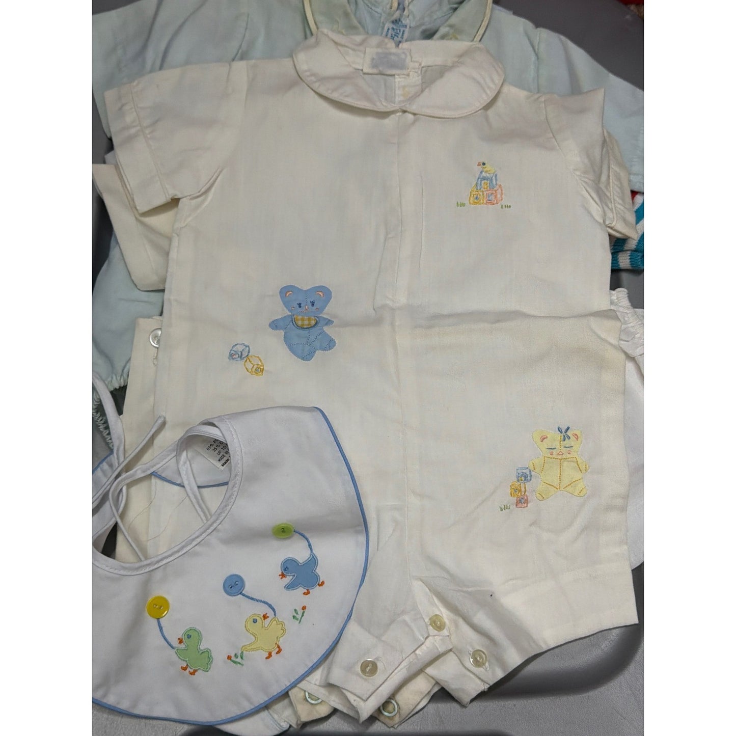 Vintage Baby Boy Bundle Carriage Boutique Feltman Bros Osh Kosh Smock 17pc18