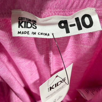 Cotton On Kids Jogger Sweatpants Kids 9-10 Pink Viscose Casual NWT6