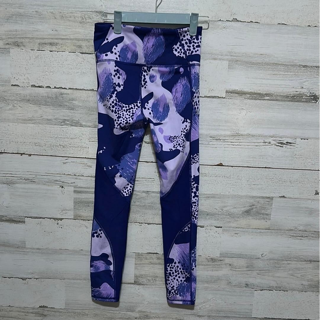 Under Armour Leggings Women XS Purple Abstract Camo High Rise Compression EUC3