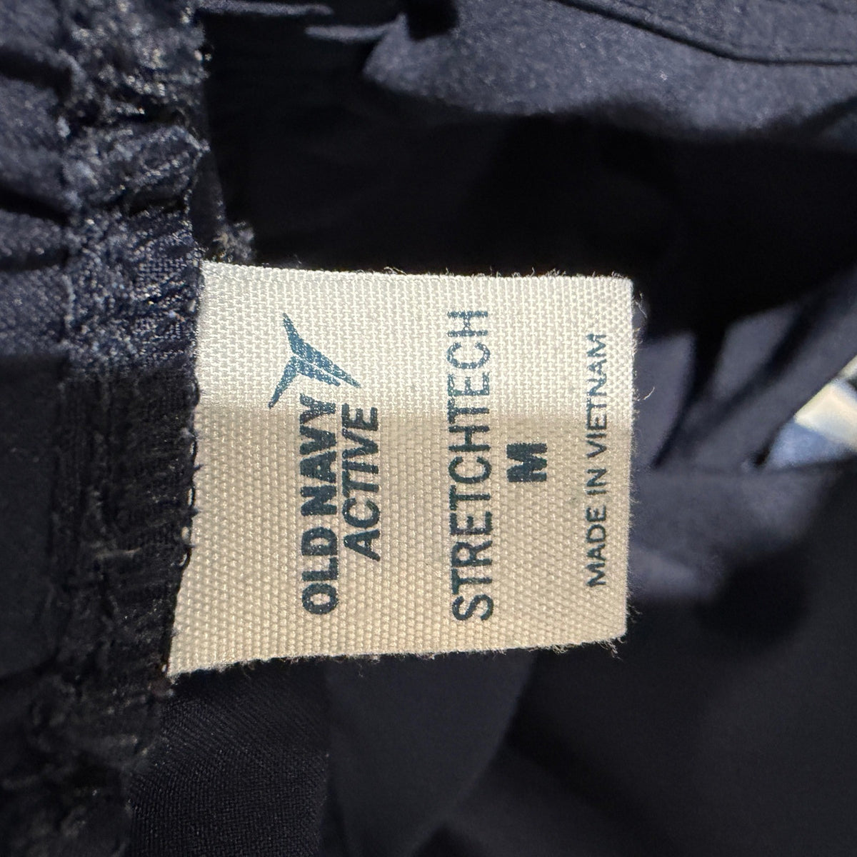 Old Navy StretchTech Jogger Pants Womens M Navy Blue Polyester Spandex Flawed*5