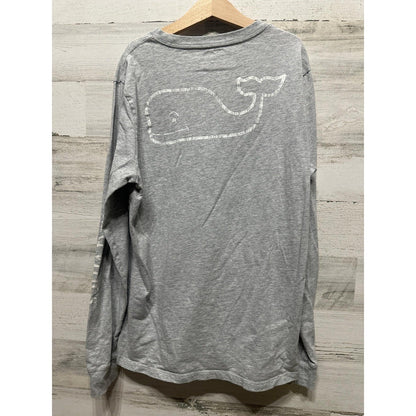 Vineyard Vines Long Sleeve T-Shirt Boys 16 Gray Whale Graphic Pocket Tee2
