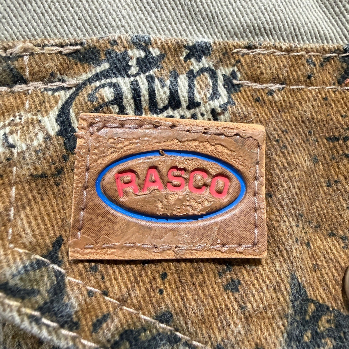 Rasco FR Work Shirt Men's Small Tan Camo Western Pearl Snap1