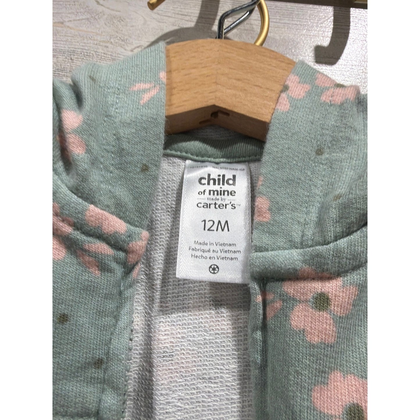 12M Girls BundleCarter's Child of Mine Modern Moments Pink Green Floral4