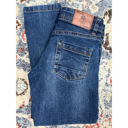 Refinery Republic Jeans Boys Size 6 Blue Adjustable Waist Straight Leg EUC3