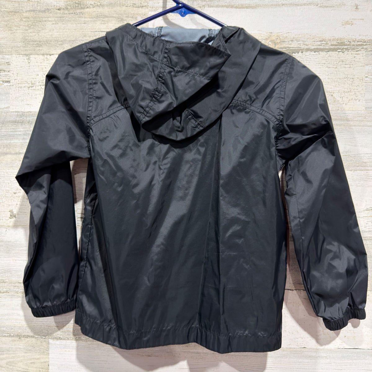 Columbia Glennaker Lake Windbreaker Jacket Boys Size S 8 Black Nylon EUC5